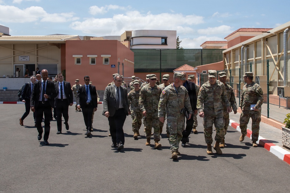 Distinguished visitors assess coalition readiness during African Lion 26
