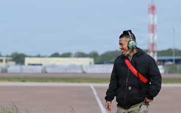 B-52 Stratofortress takes off for conditioning flight