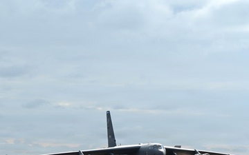 B-52 Stratofortress takes off for conditioning flight