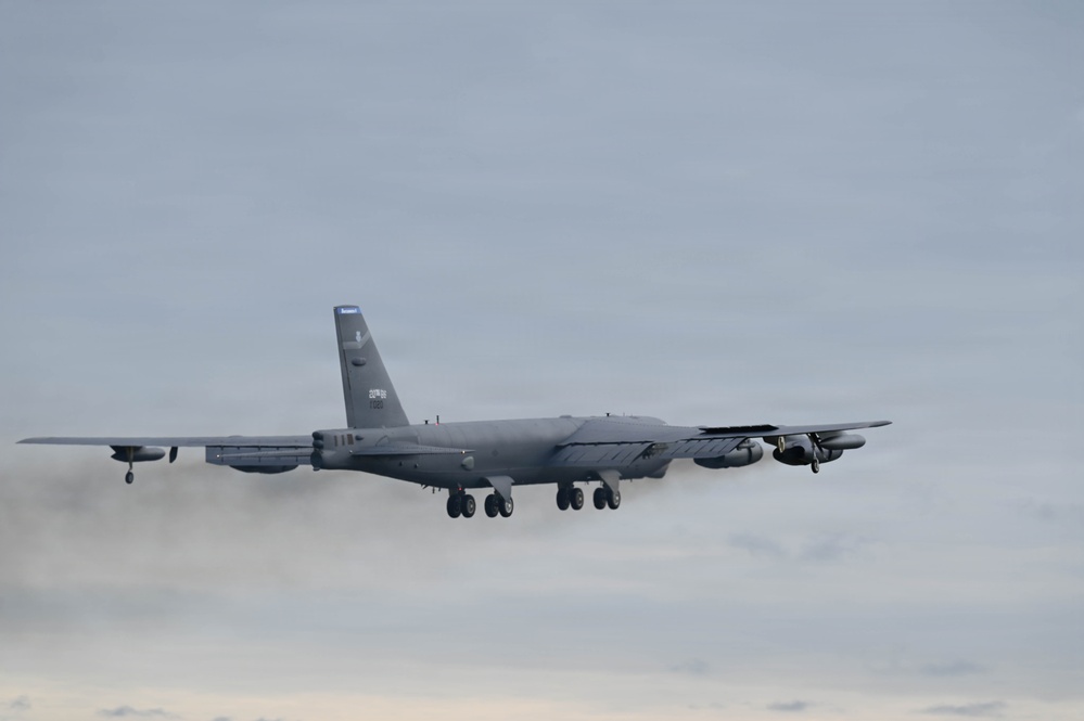 B-52 Stratofortress takes off for conditioning flight