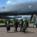 Lancers depart to perform conditioning flight