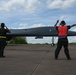 Lancers depart to perform conditioning flight