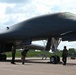 Lancer Bomber lifts off for conditioning flight