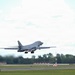 Lancer Bomber lifts off for conditioning flight