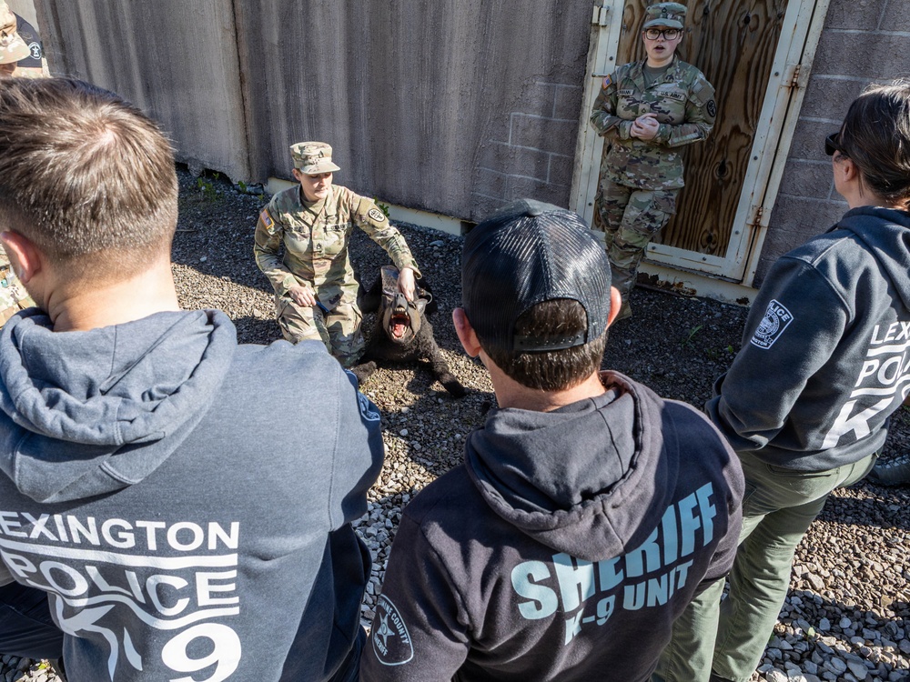 Fort Knox military working dog detachment facilitates joint training for local law enforcement
