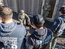 Fort Knox military working dog detachment facilitates joint training for local law enforcement