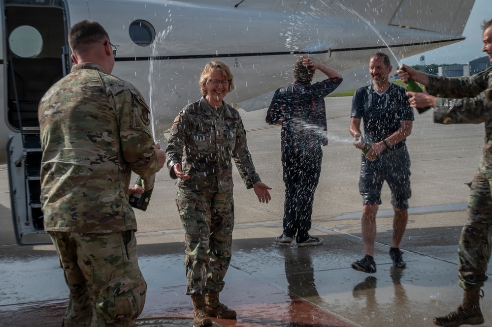 AFLCMC Commander is Honored with Fini Flight