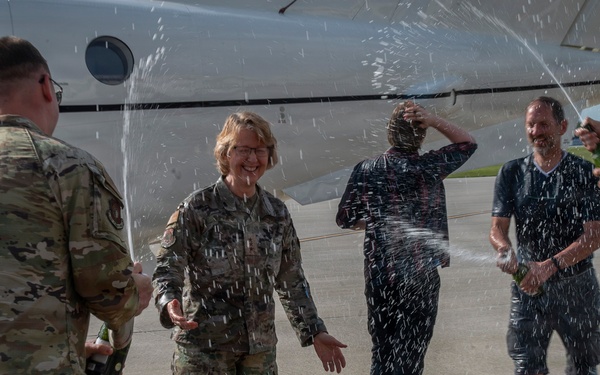 AFLCMC Commander is Honored with Fini Flight
