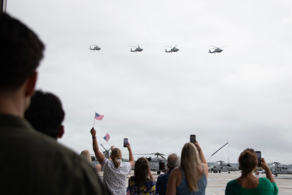 Helicopter Maritime Strike Squadron (HSM) 70 “Spartans" Returns Home to Naval Air Station Jacksonville