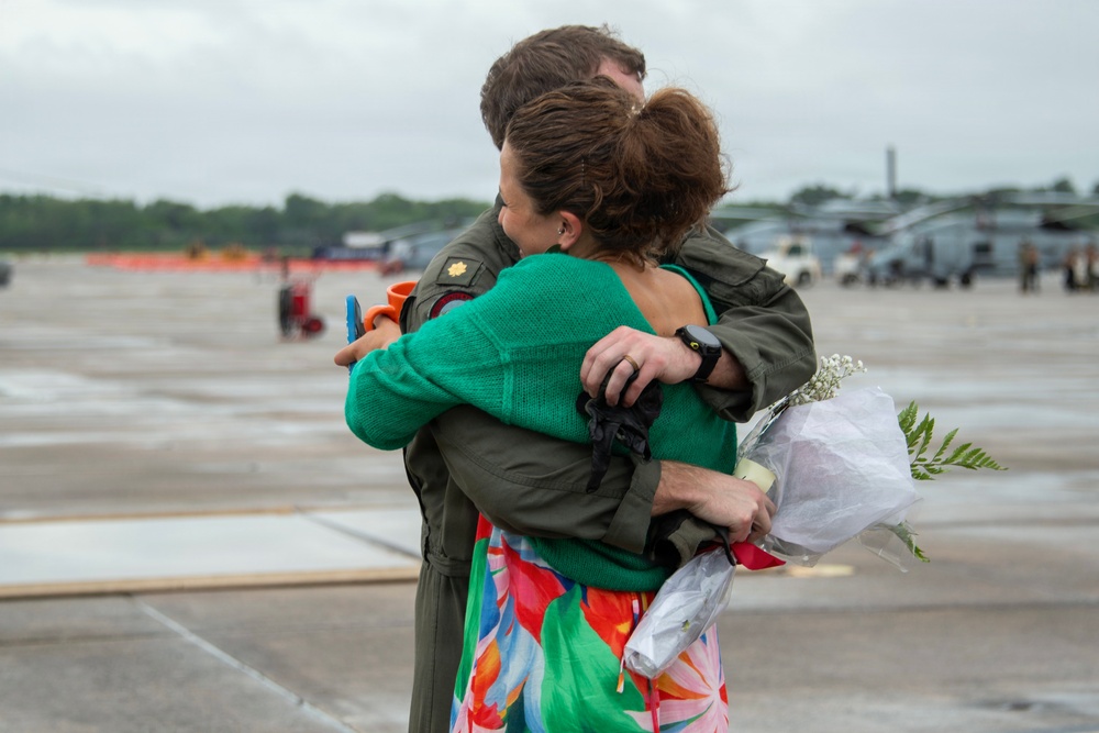 Helicopter Maritime Strike Squadron (HSM) 70 “Spartans" Returns Home to Naval Air Station Jacksonville