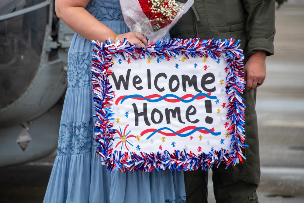 Helicopter Maritime Strike Squadron (HSM) 70 “Spartans" Returns Home to Naval Air Station Jacksonville