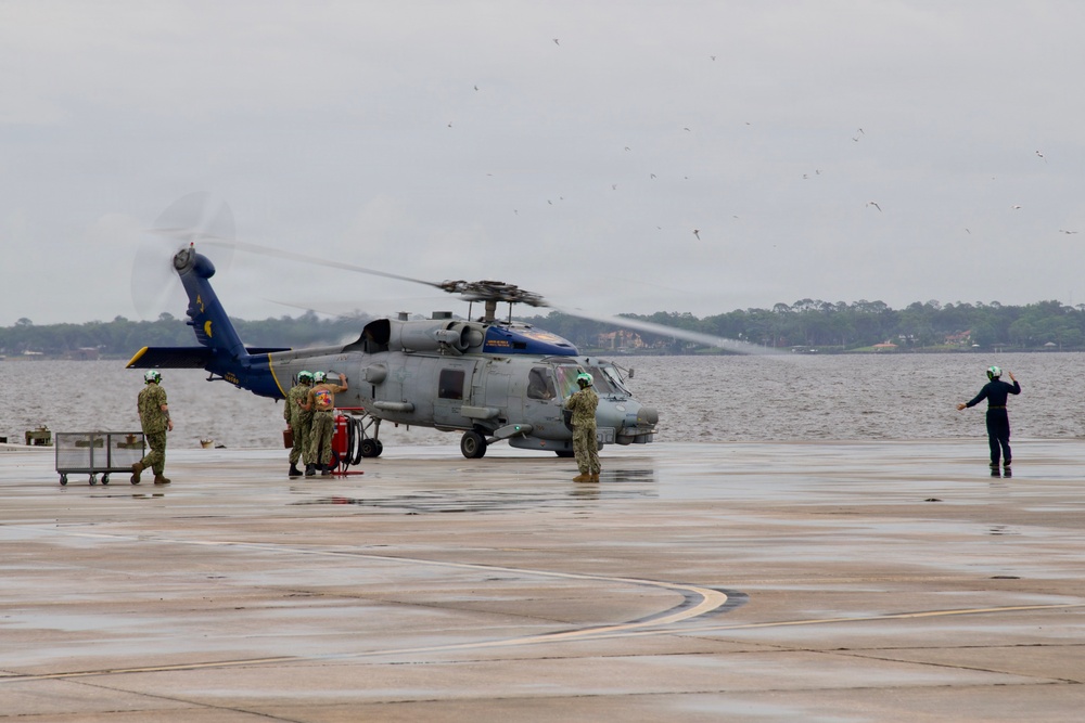 Helicopter Maritime Strike Squadron (HSM) 70 “Spartans" Returns Home to Naval Air Station Jacksonville
