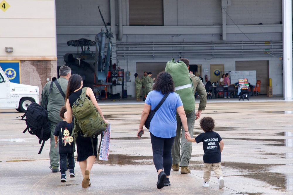 Helicopter Maritime Strike Squadron (HSM) 70 “Spartans" Returns Home to Naval Air Station Jacksonville