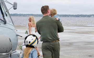Helicopter Maritime Strike Squadron (HSM) 70 “Spartans" Returns Home to Naval Air Station Jacksonville