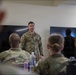 Senior Master Sgt. Gavin Saiz, 377 SFS senior enlisted leader, congratulate graduates of the inaugural Entry Controller Leaders Course during a graduation ceremony.