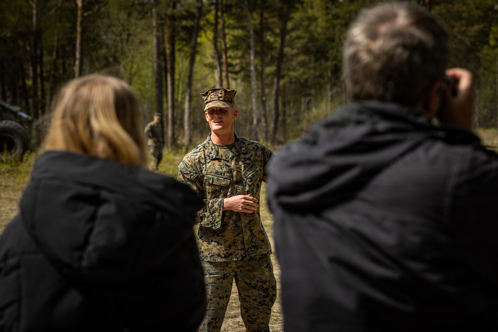 CLB-24 showcases logistics capabilities to NATO Media