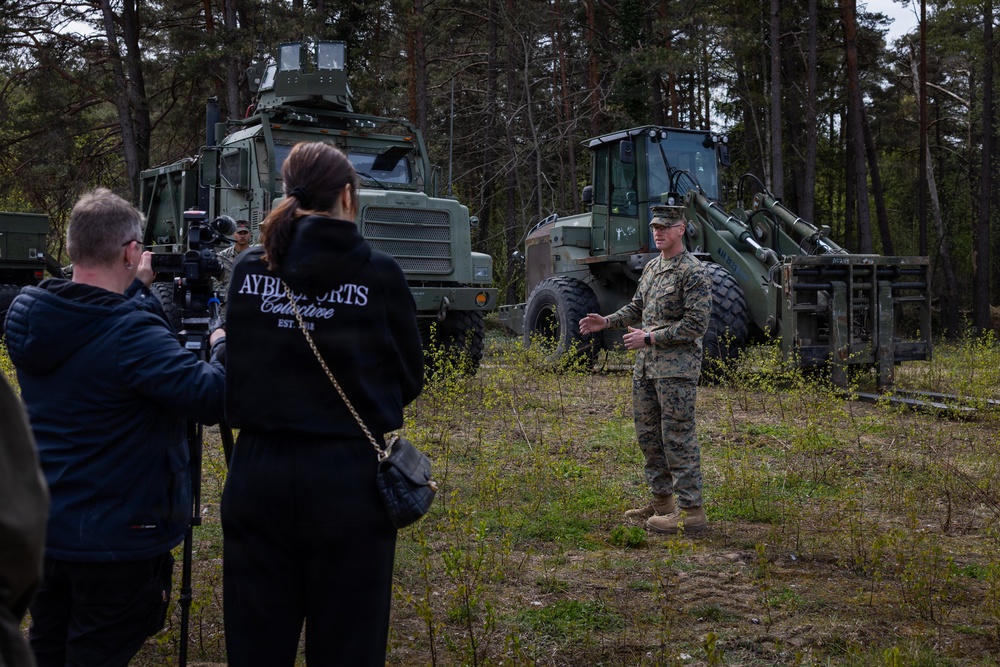 CLB-24 showcases logistics capabilities to NATO Media