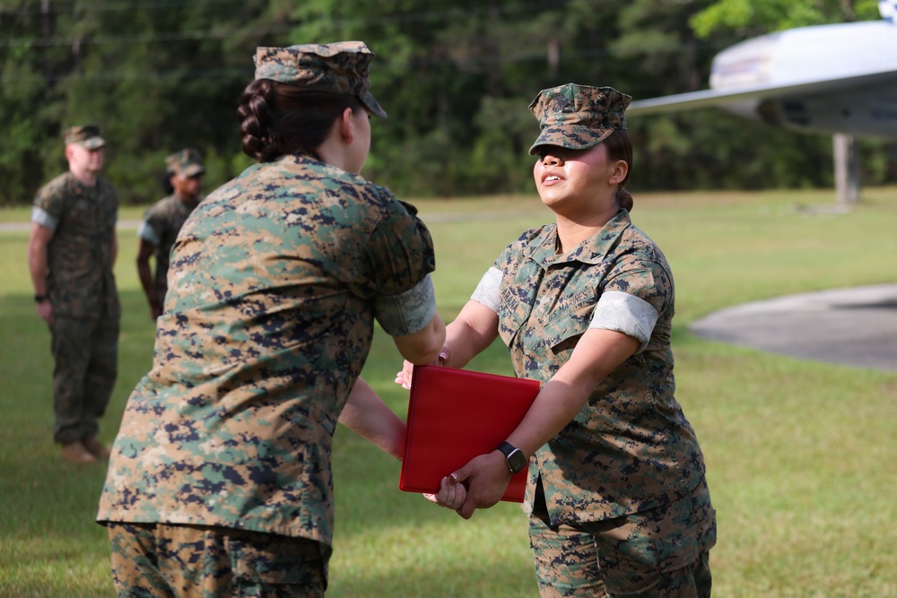 MCAS Beaufort Lance Cpl. Itzel Arana Promotion