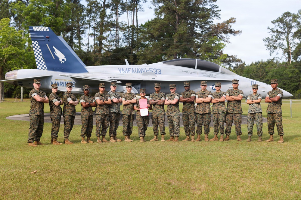 MCAS Beaufort Lance Cpl. Itzel Arana Promotion