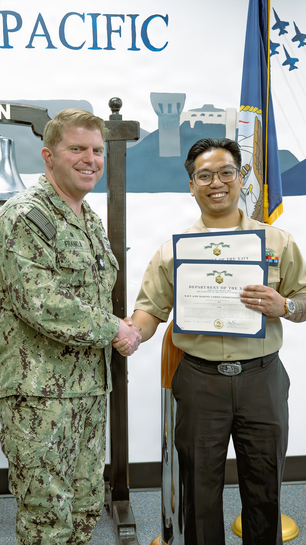 RECRUITER PRESENTED WITH END OF TOUR AWARD