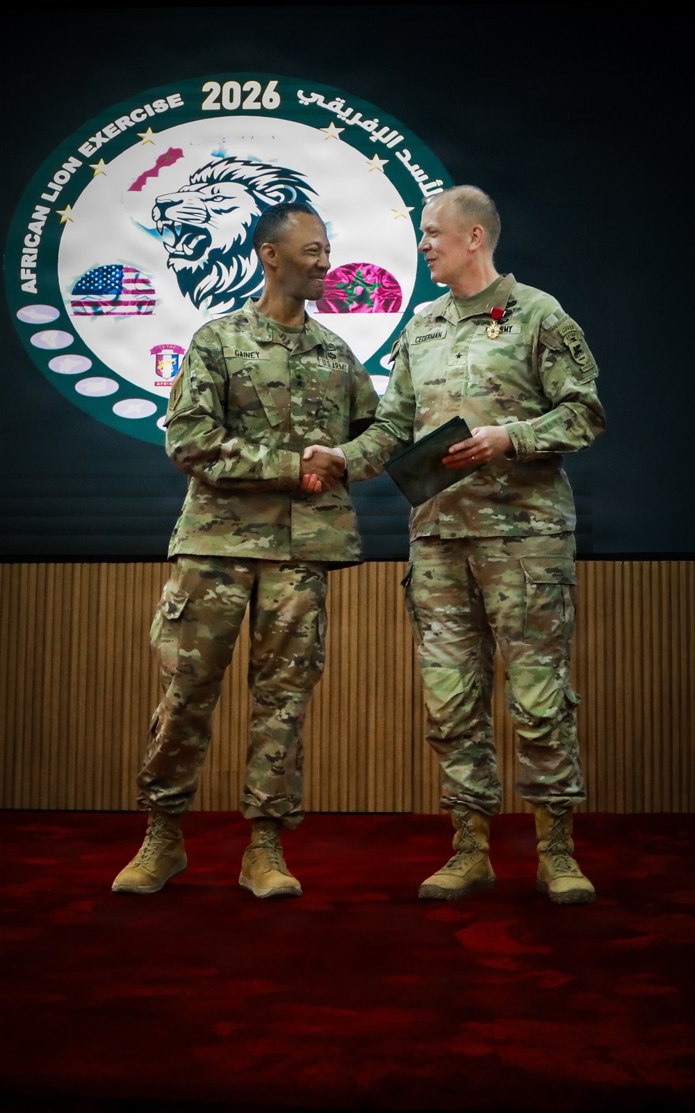 USAREUR-AF commanding general recognizes Soldiers during African Lion 26