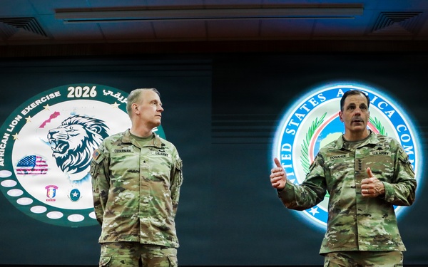 USAREUR-AF commanding general recognizes Soldiers during African Lion 26