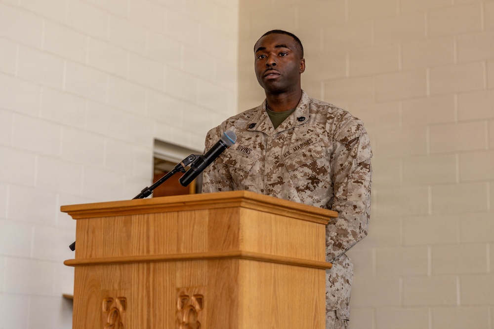 JTF-SB Marines conduct Lance Corporal Seminar Graduation Ceremony