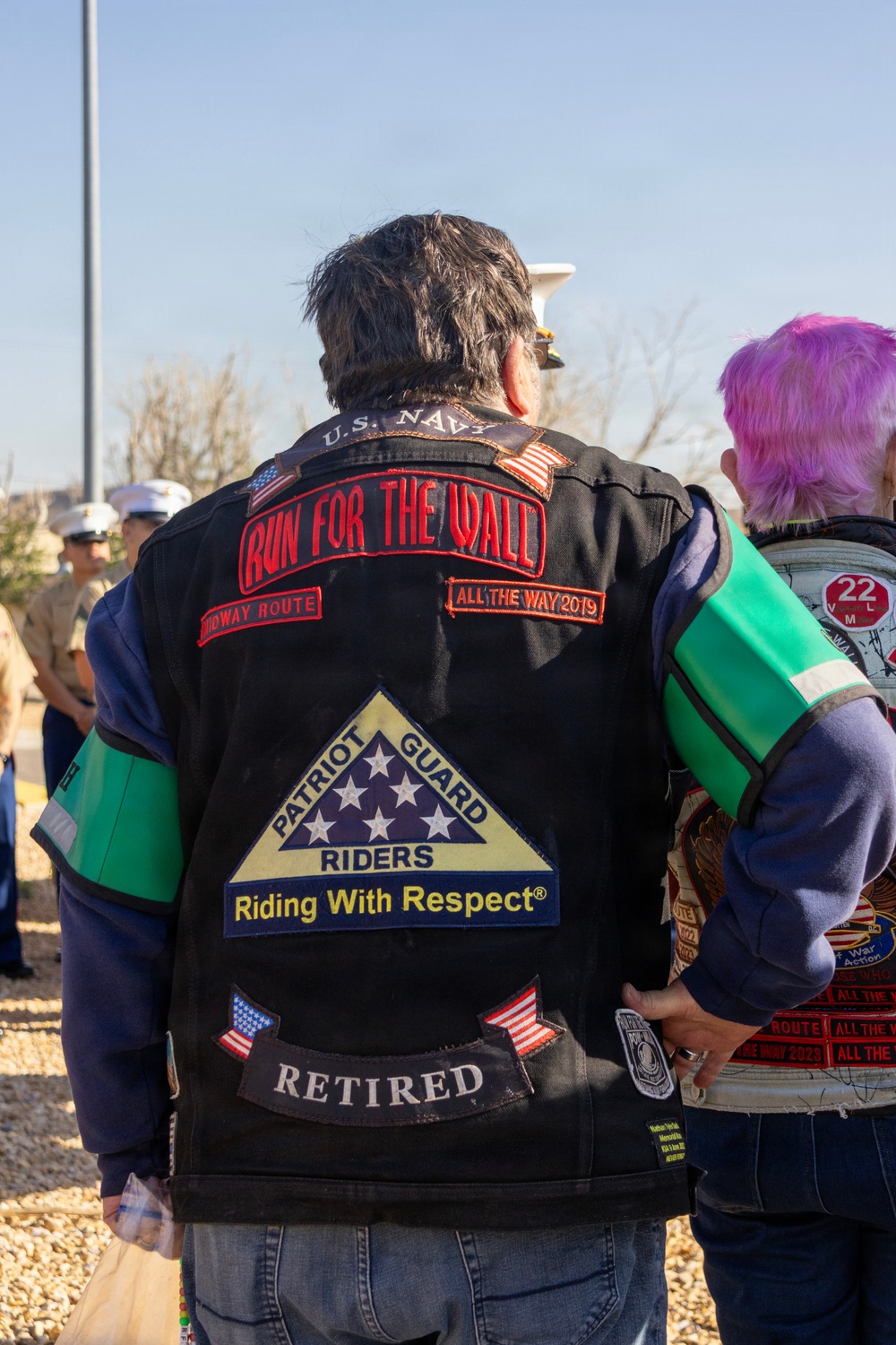 Run for the Wall ride from California to the Vietnam Memorial wall in DC aboard Marine Corps Logistics Base Barstow, California, May 13