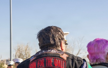 Run for the Wall ride from California to the Vietnam Memorial wall in DC aboard Marine Corps Logistics Base Barstow, California, May 13