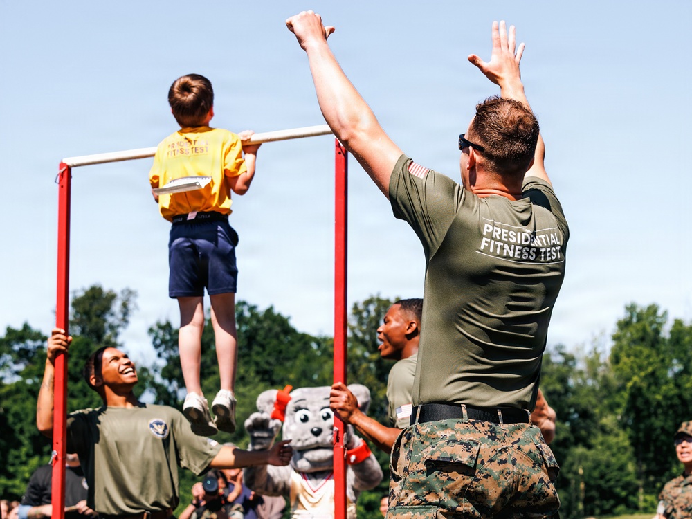 Quantico Hosts Presidential Fitness Test