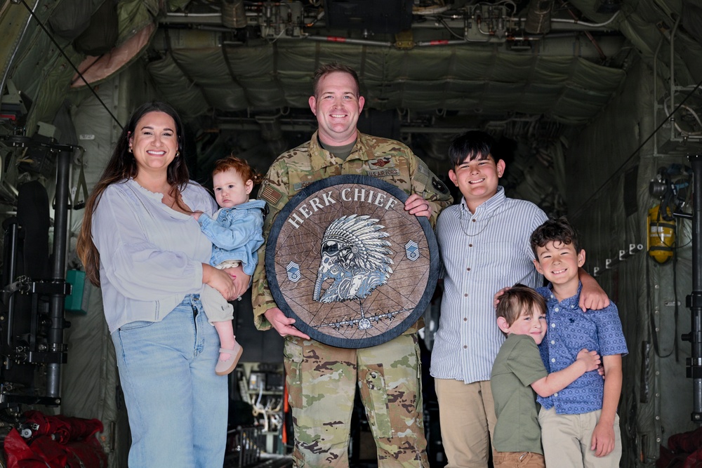 Johnson promoted to Chief Master Sgt. during flightline ceremony