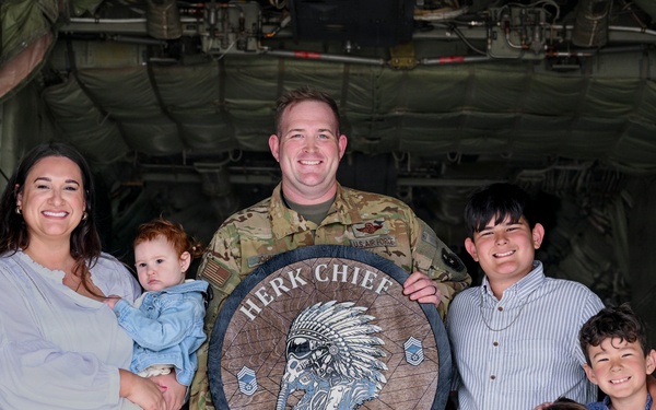 Johnson promoted to Chief Master Sgt. during flightline ceremony