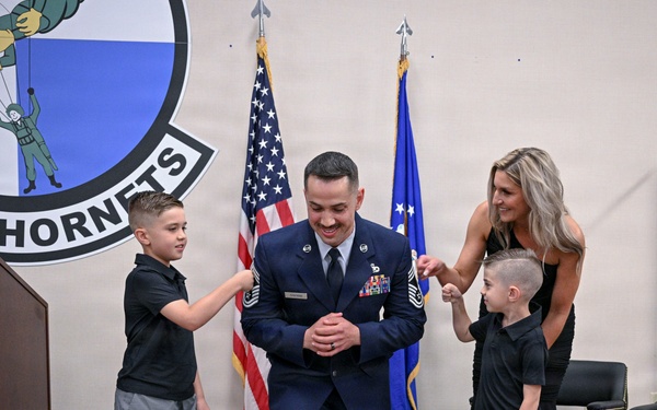 Chief Master Sgt. Chapman joins top enlisted ranks at Little Rock AFB