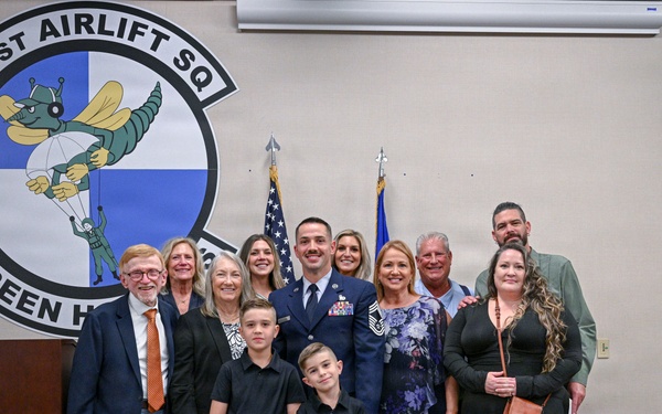 Chief Master Sgt. Chapman joins top enlisted ranks at Little Rock AFB