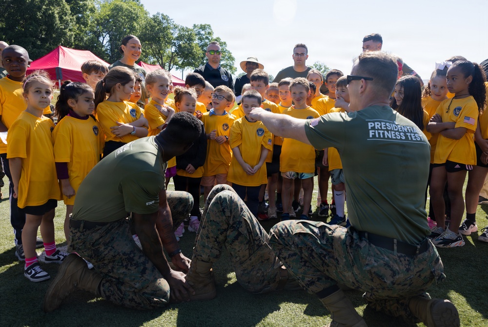 Quantico Hosts Presidential Fitness Test