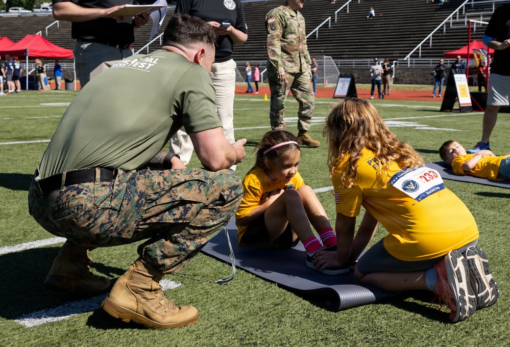 Quantico Hosts Presidential Fitness Test