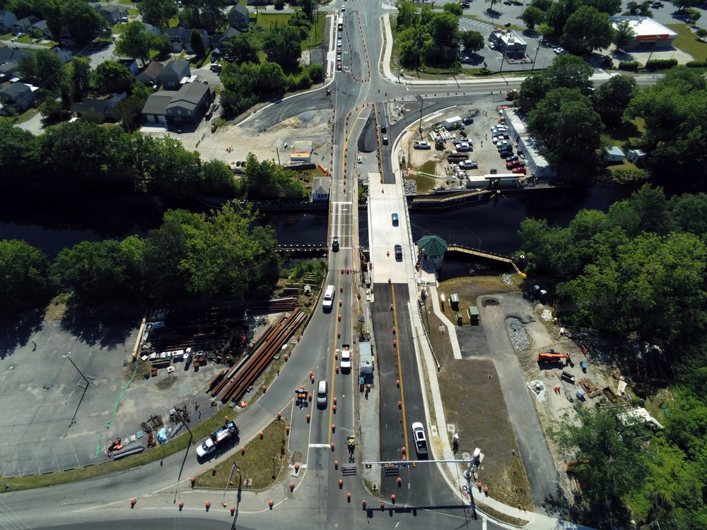 Traffic shifts onto new Deep Creek Bridge span