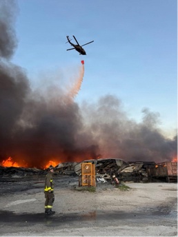 Tennessee Guardsmen respond to Henry County industrial fire