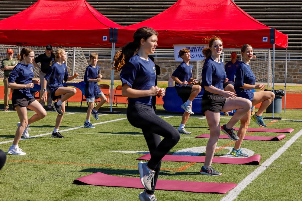 Quantico Hosts Presidential Fitness Test
