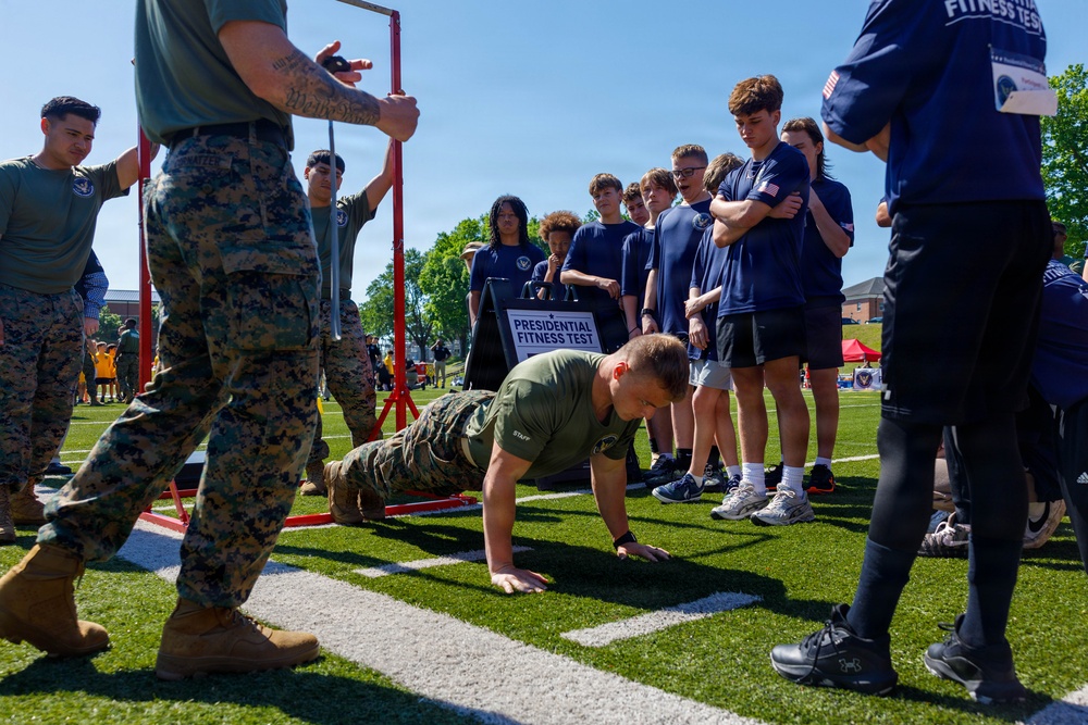 Quantico Hosts Presidential Fitness Test