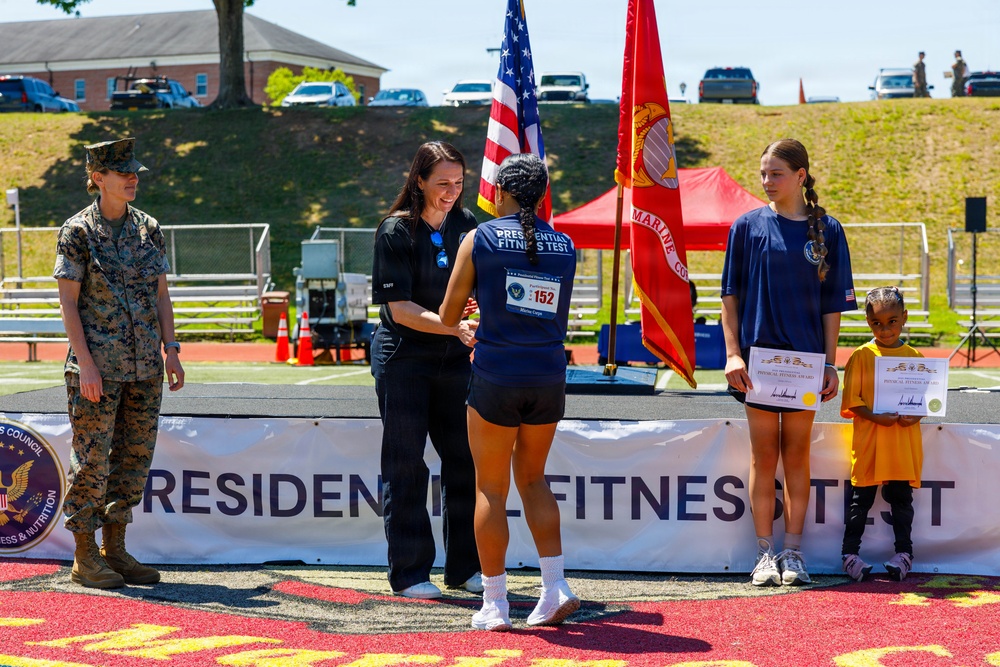 Quantico Hosts Presidential Fitness Test