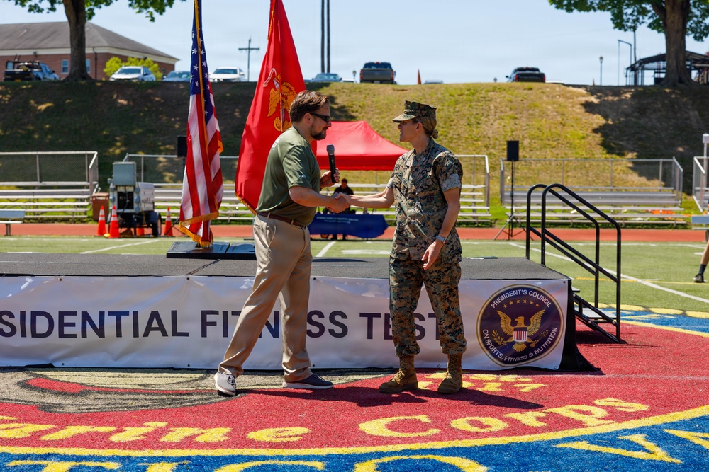 Quantico Hosts Presidential Fitness Test