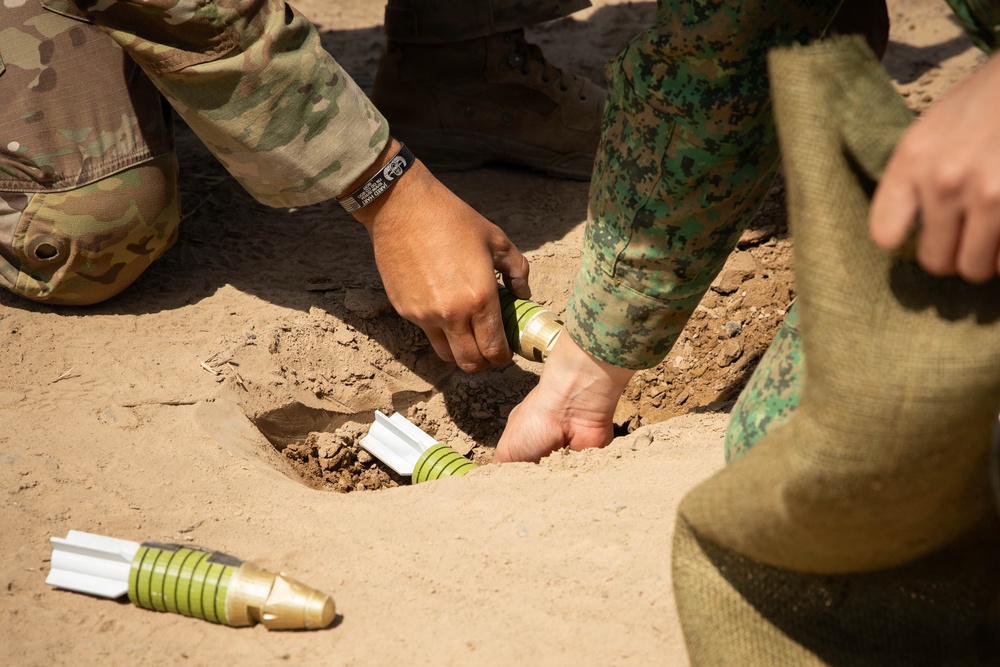 EOD training operation between U.S. and Singapore during Exercise Tiger Balm 2026