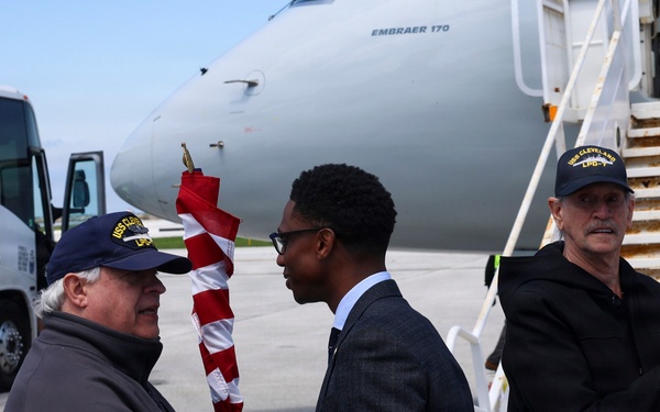 Families of future USS Cleveland Sailors arrive in Cleveland ahead of commissioning ceremony