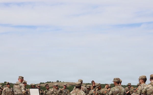 Best Redleg Competitors from 1st Armored Division Artillery complete the day land navigation portion of the 2026 Best Redleg Competition