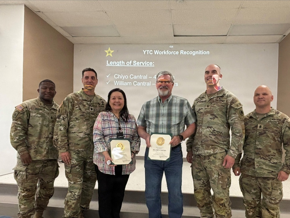 YTC couple celebrates 80 years of combined federal service