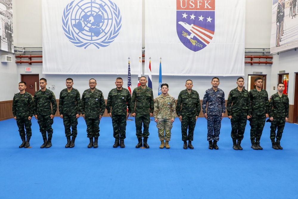 Royal Thai Armed Forces RAdm. Chanate Singhachan Visits United Nations Command