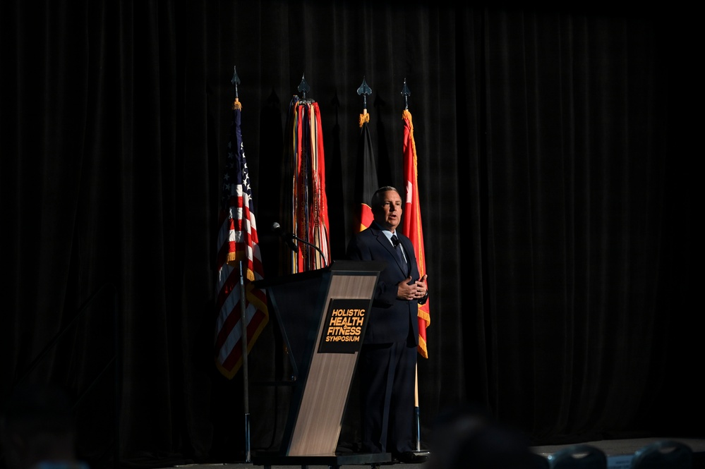 Mr. Peter Belk delivers keynote address on warrior performance optimization