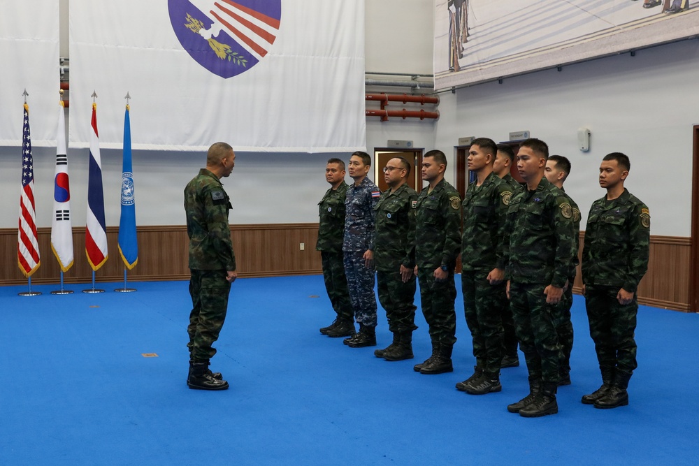 Royal Thai Armed Forces RAdm. Chanate Singhachan Visits United Nations Command
