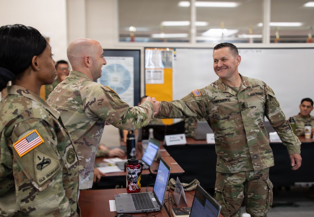SMA Weimer Engages Future Leaders at the U.S. Army NCO Academy